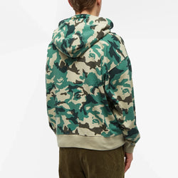 BAPE Woodland Camo Loose Fit Full Zip Hoodie Olive Drab