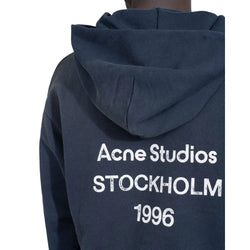 Acne Studios 1996 Back Logo Hoodie Faded Black