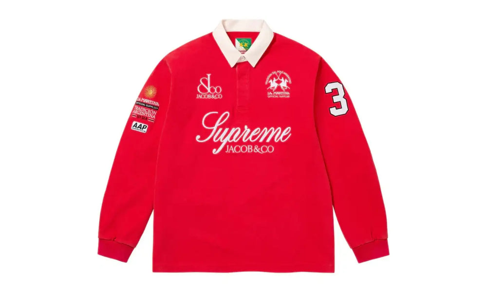 Supreme Jacob & CO La Martina Rugby Polo Red