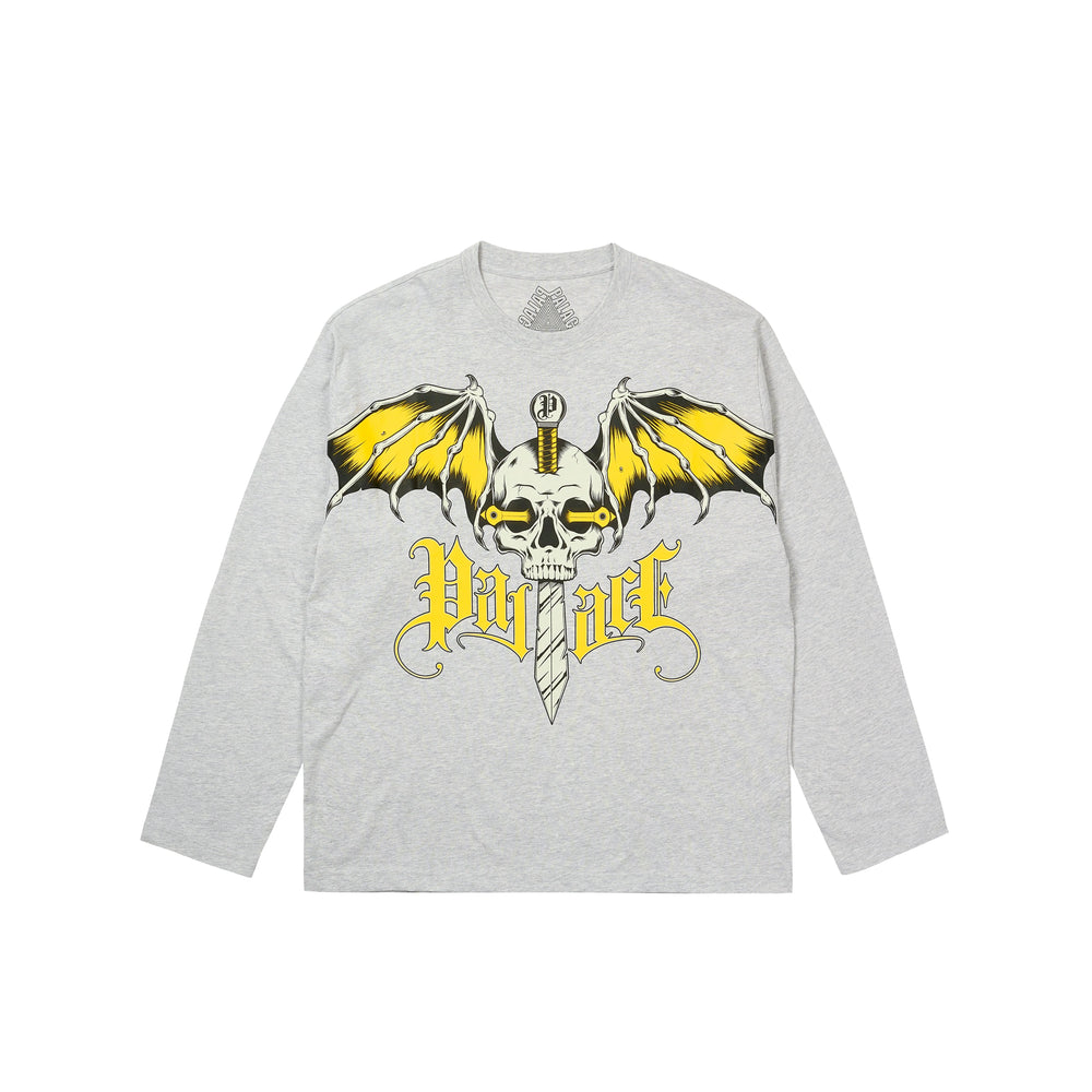 Palace Wingspan Longsleeve Grey Marl