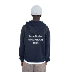Acne Studios 1996 Back Logo Hoodie Faded Black