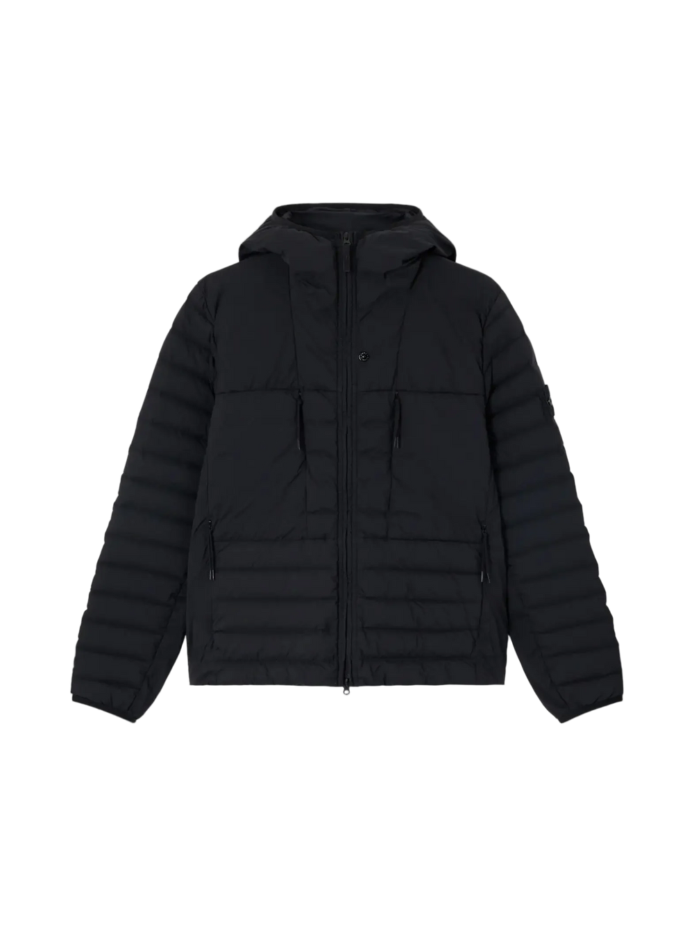 Stone Island Seamless Tunnel Nylon Down-TC Hooded Jacket Black - 4100020 