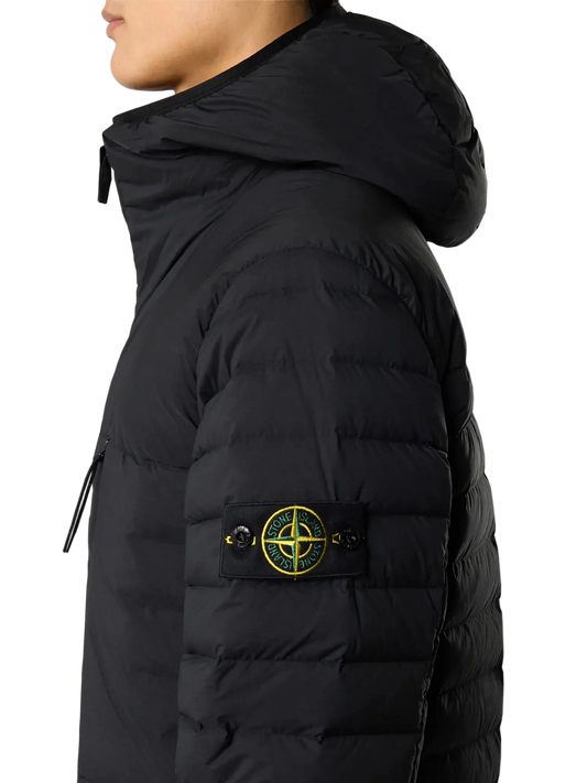 Stone Island Seamless Tunnel Nylon Down-TC Hooded Jacket Black - 4100020 