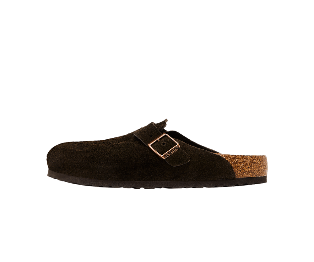 Birkenstock Boston Soft Footbed Suede  Mocha