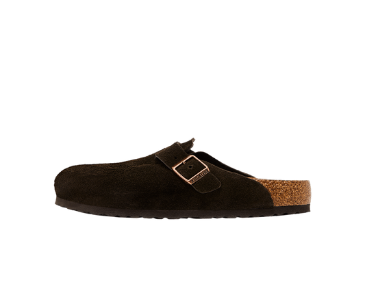 Birkenstock Boston Soft Footbed Suede  Mocha