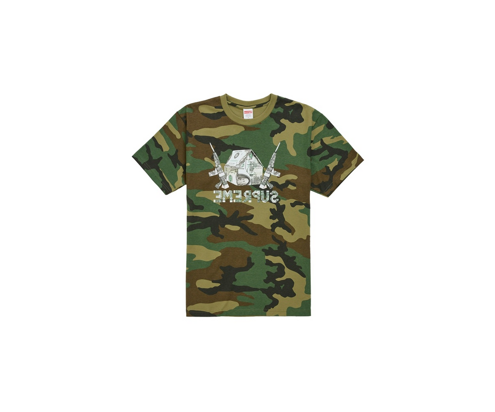 Supreme Origami Tee Woodland Camo