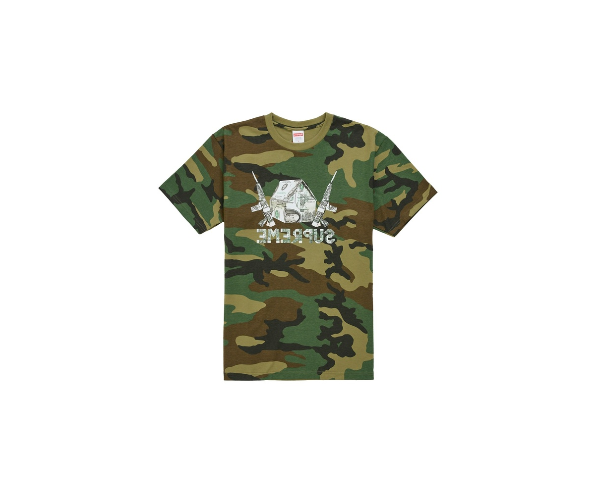 Supreme Origami Tee Woodland Camo
