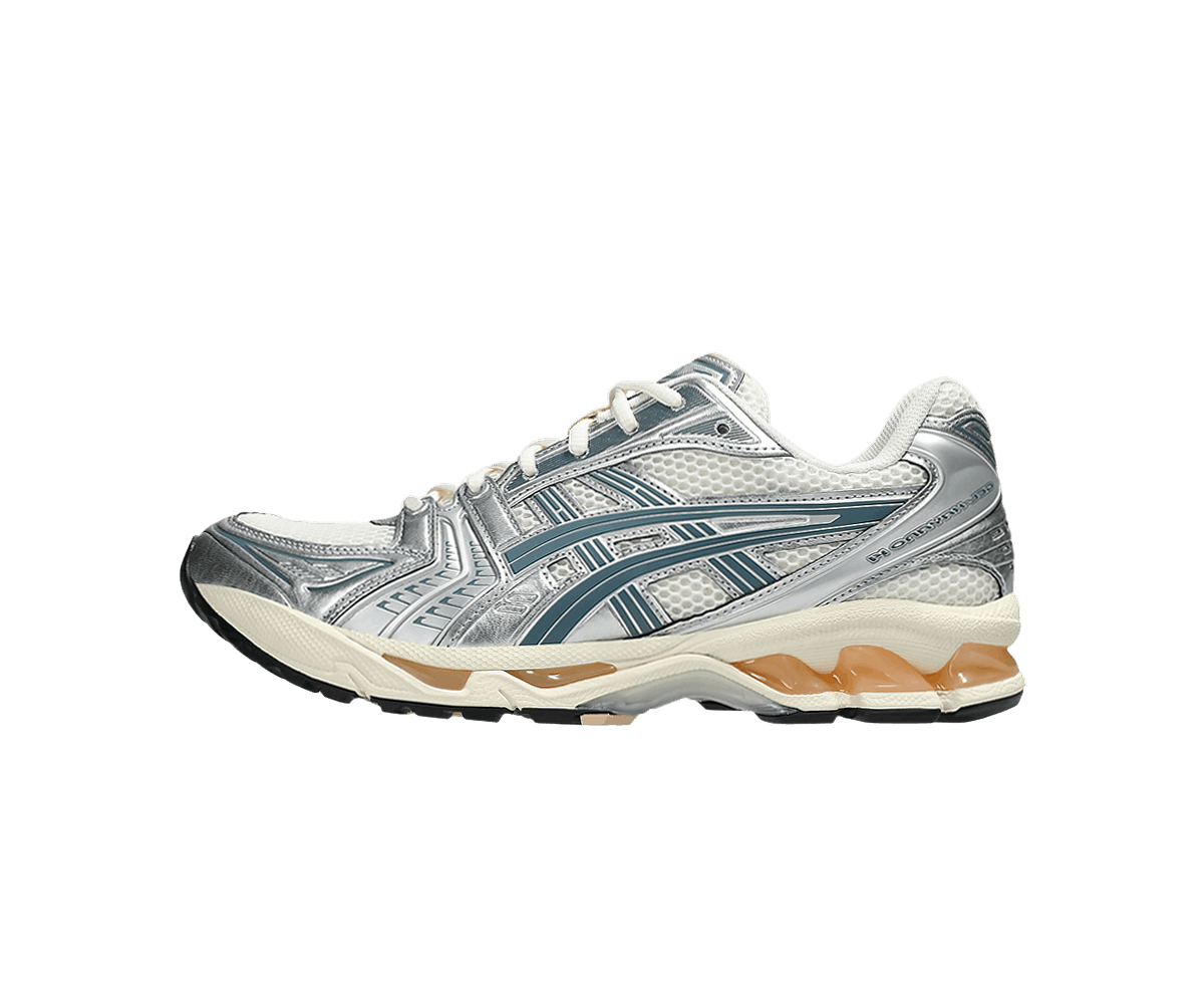 ASICS Gel-Kayano 14 Birch Pure Silver Teal Gold