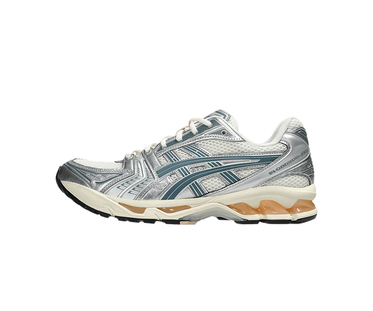 ASICS Gel-Kayano 14 Birch Pure Silver Teal Gold