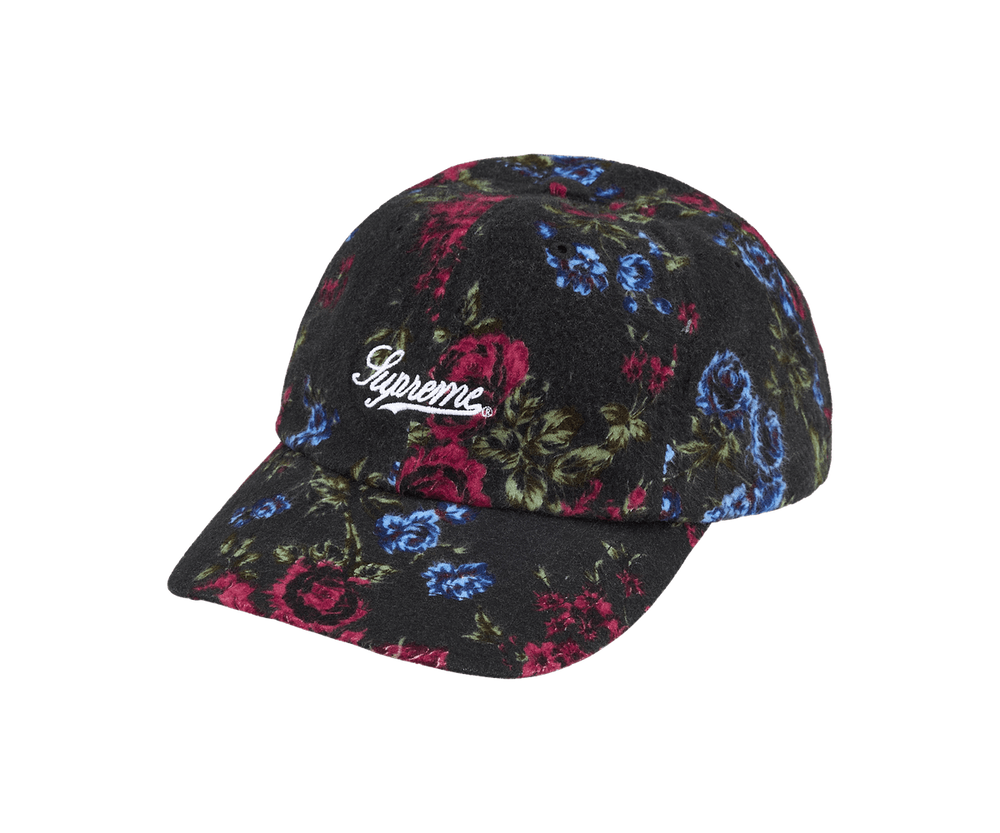 Supreme Floral Flannel 6-Panel 'Black'