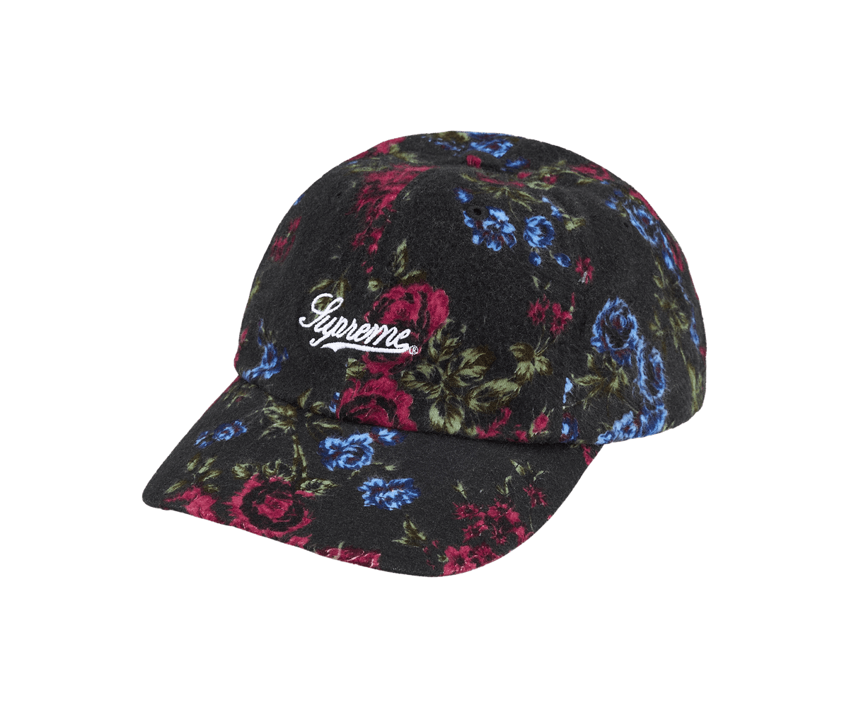Supreme Floral Flannel 6-Panel 'Black'