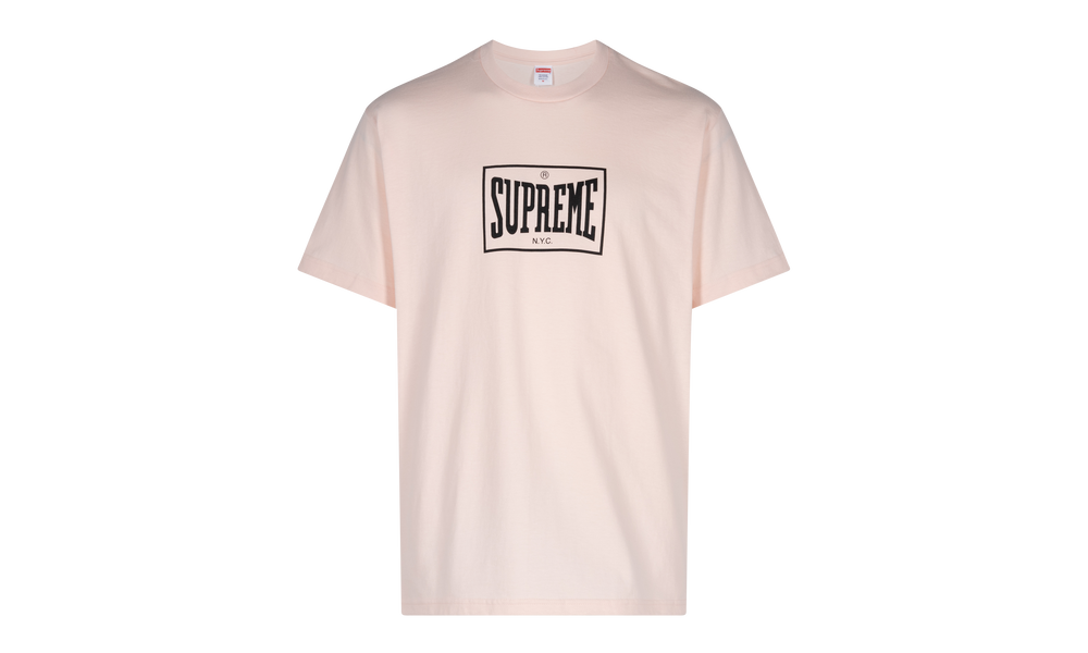 Supreme Warm Up Tee Pale Pink