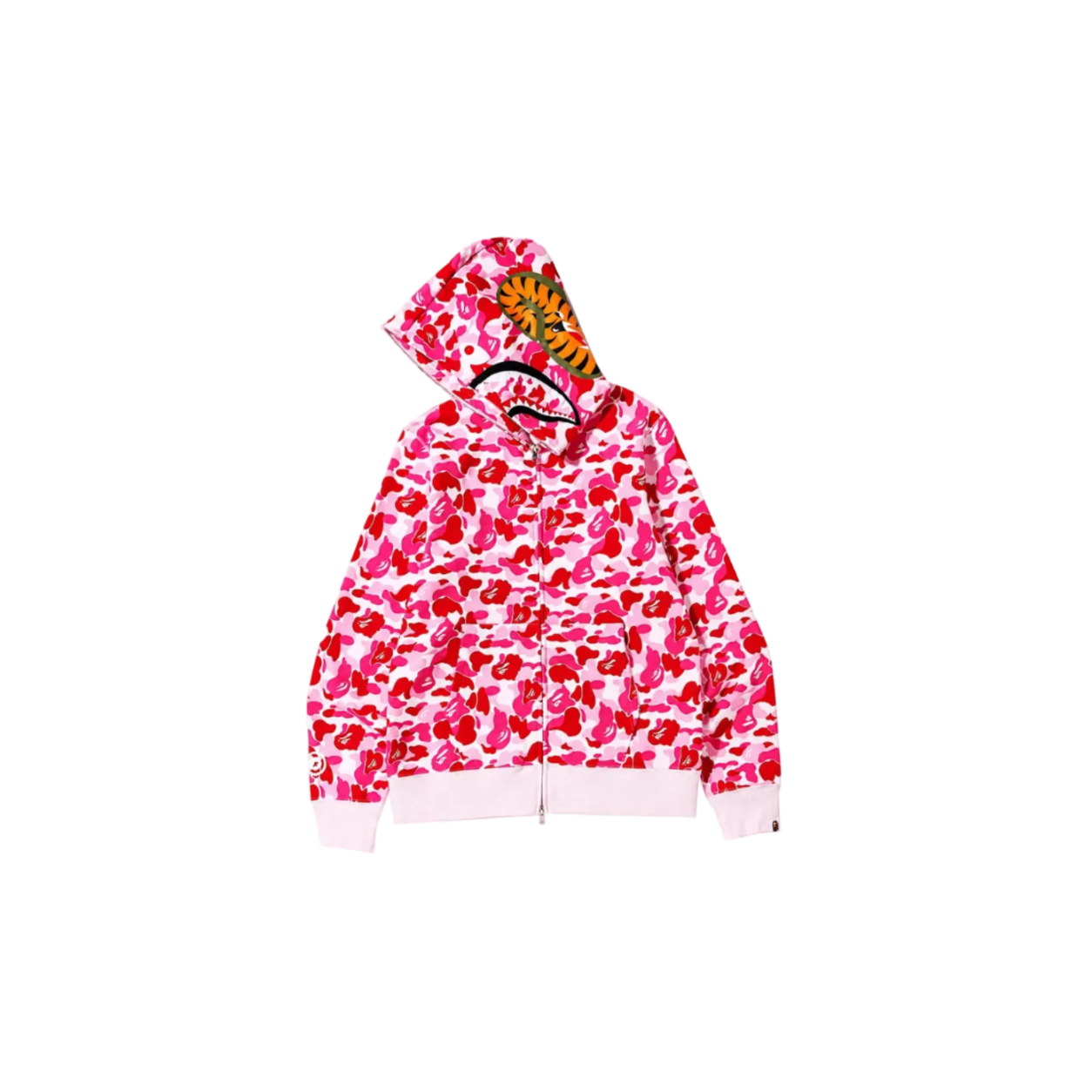 Толстовка BAPE ABC Camo Shark на блискавці, рожевий камуфляж