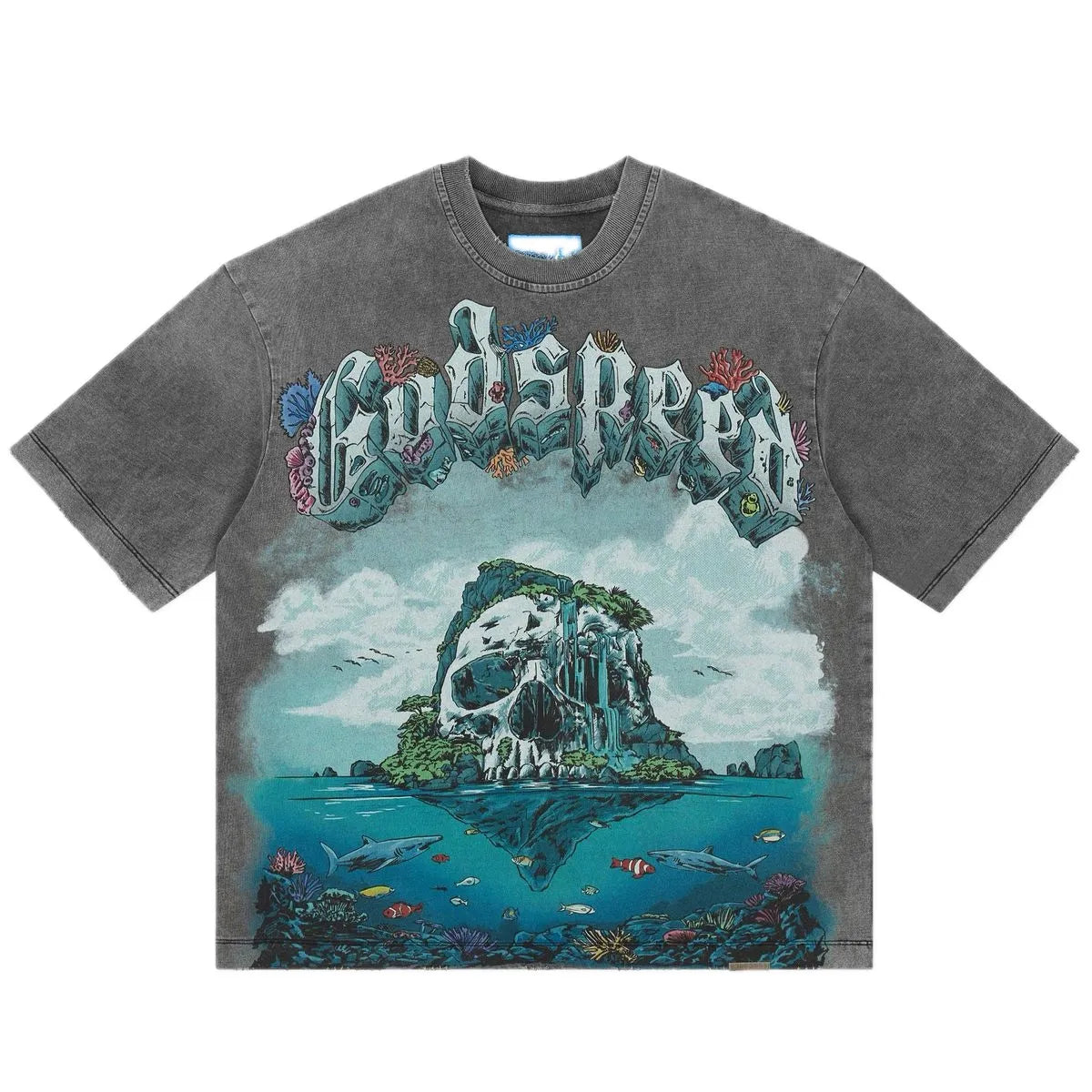 Godspeed Godspeed GS Island II NG T-shirt Grey Wash