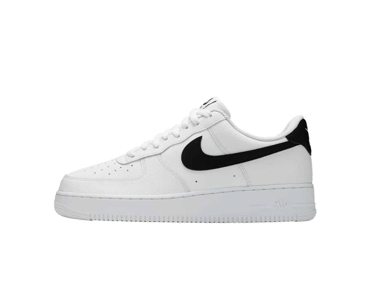 Nike Air Force 1 Low '07 White Black Pebbled Leather