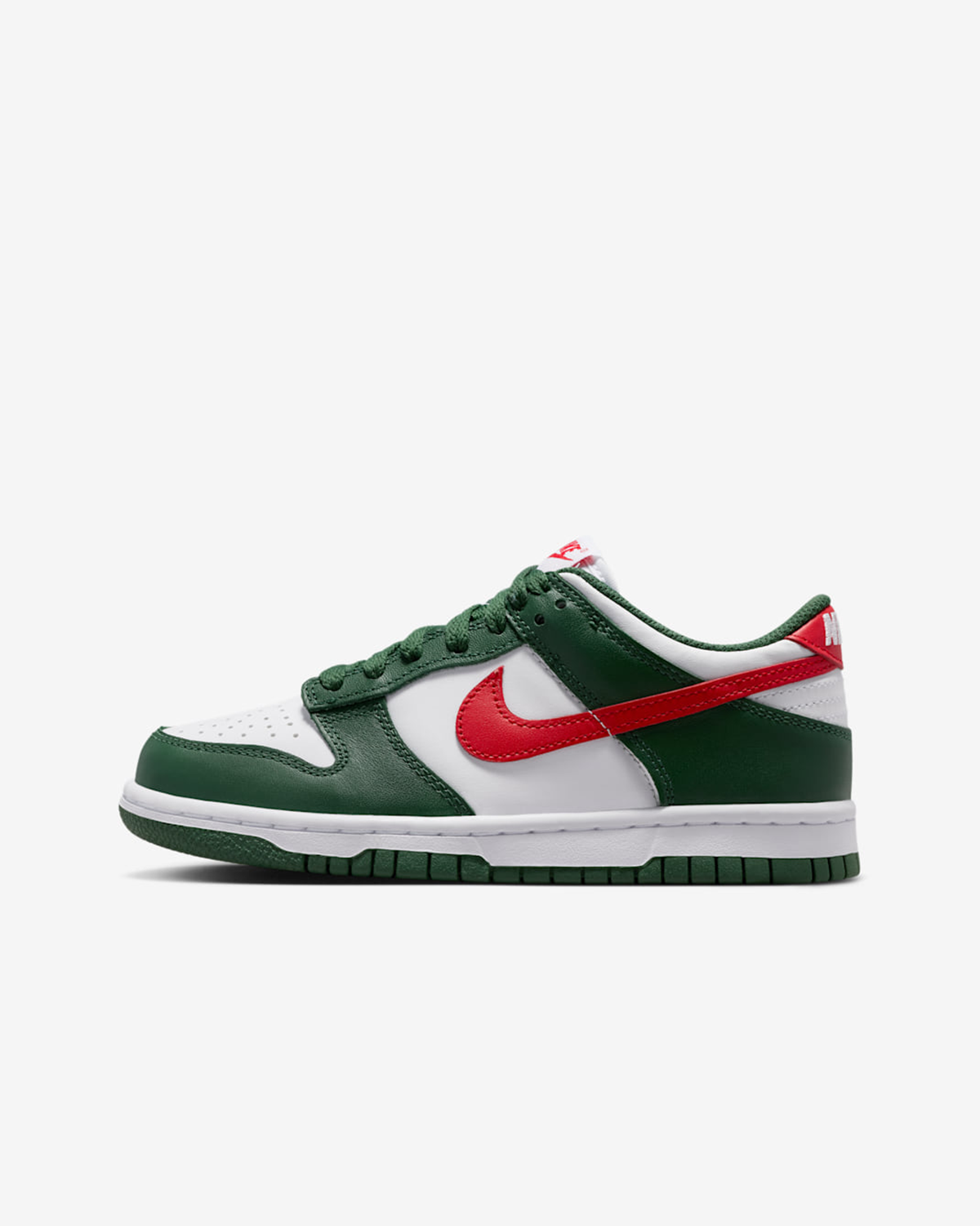 Nike Dunk Low Fir White University Red (GS)