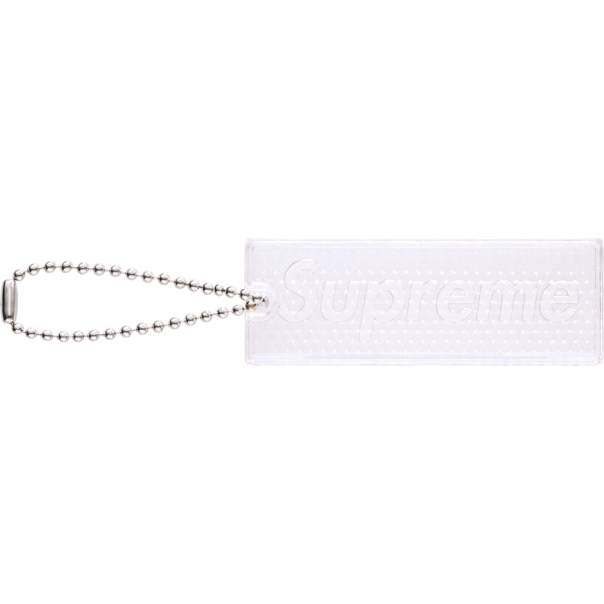 Supreme Reflective Keychain Clear