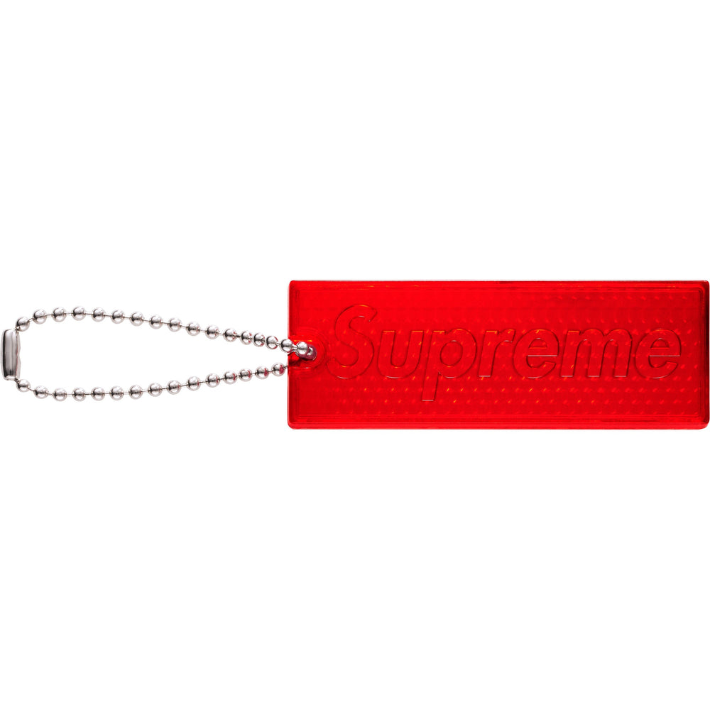 Supreme Reflective Keychain Red