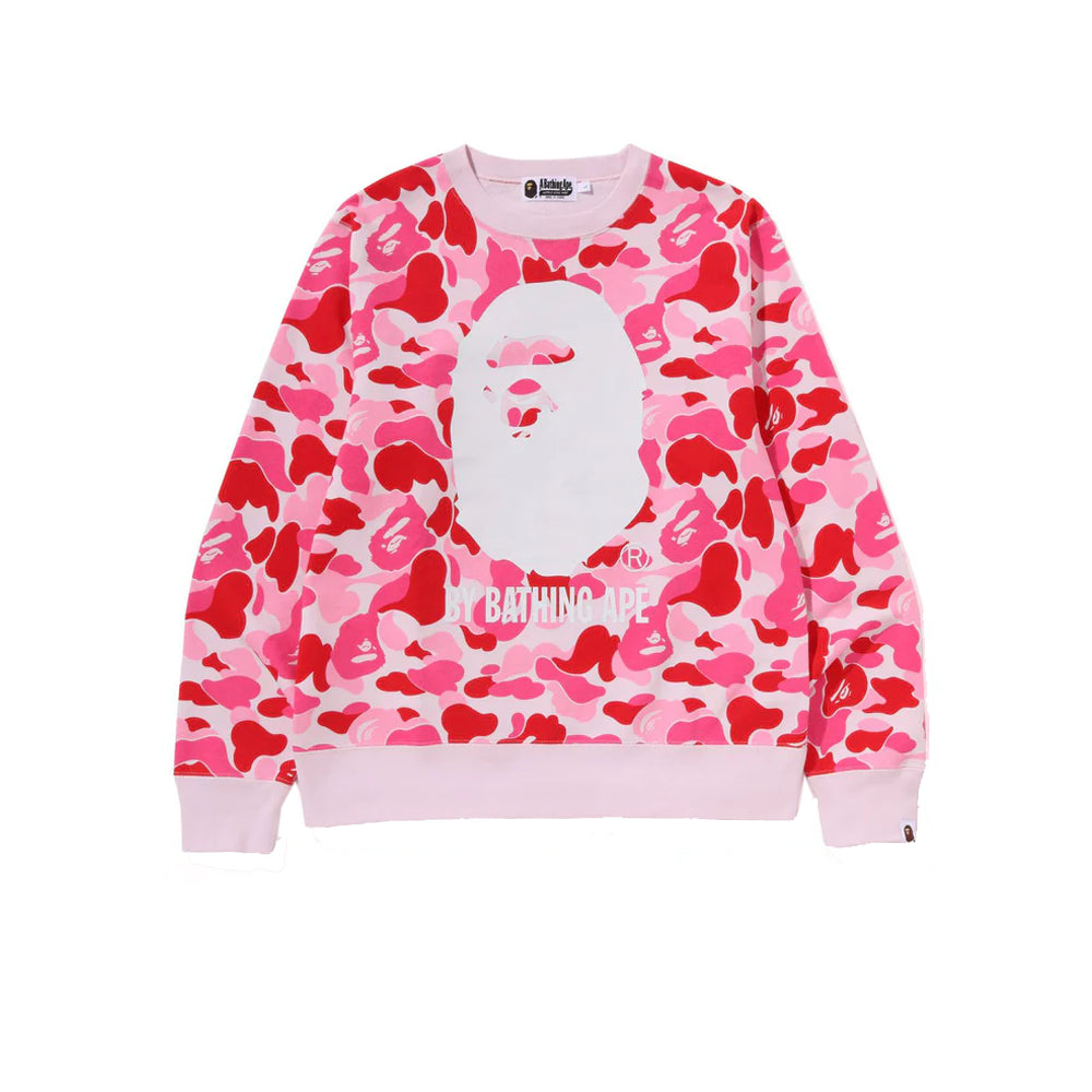 BAPE BAPE ABC Camo By Bathing Ape Crewneck Pink