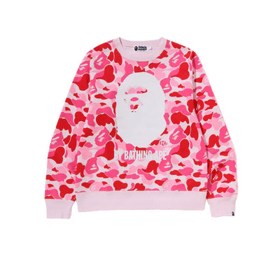BAPE BAPE ABC Camo By Bathing Ape Crewneck Pink