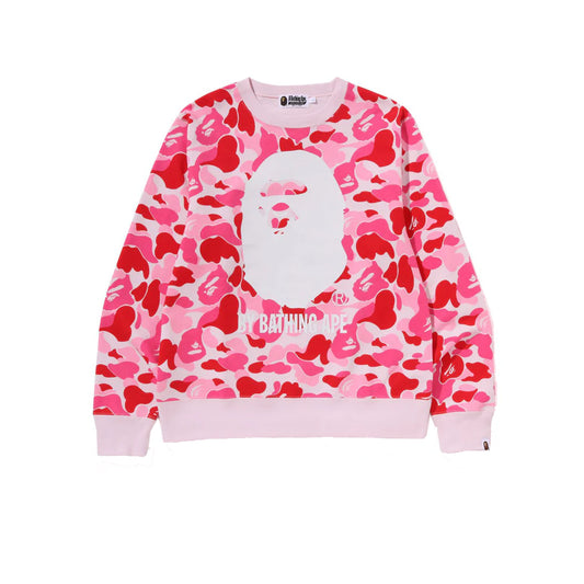 BAPE BAPE ABC Camo By Bathing Ape Crewneck Pink