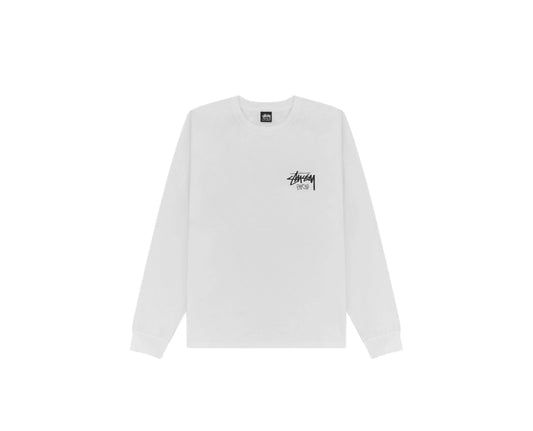 Stussy Paris LS Tee White