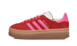 Adidas Gazelle Bold Collegiate Red Lucid Pink - IH7496