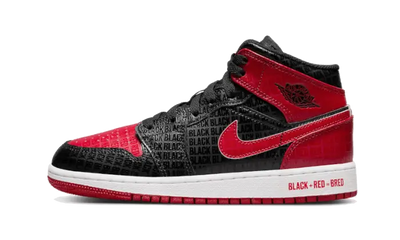 Air Jordan 1 Mid Bred Text - Aplug