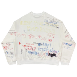 Adidas Yeezy Season 5 Scribble Hand Drawn Crewneck by ERD