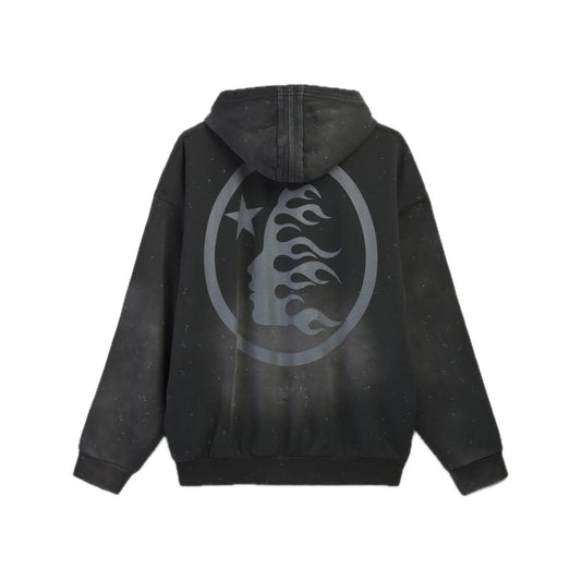 Adidas Hellstar Graphic Hoodie Black