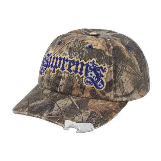 Supreme Bottle Opener 6-Panel Hat Brown Camouflage