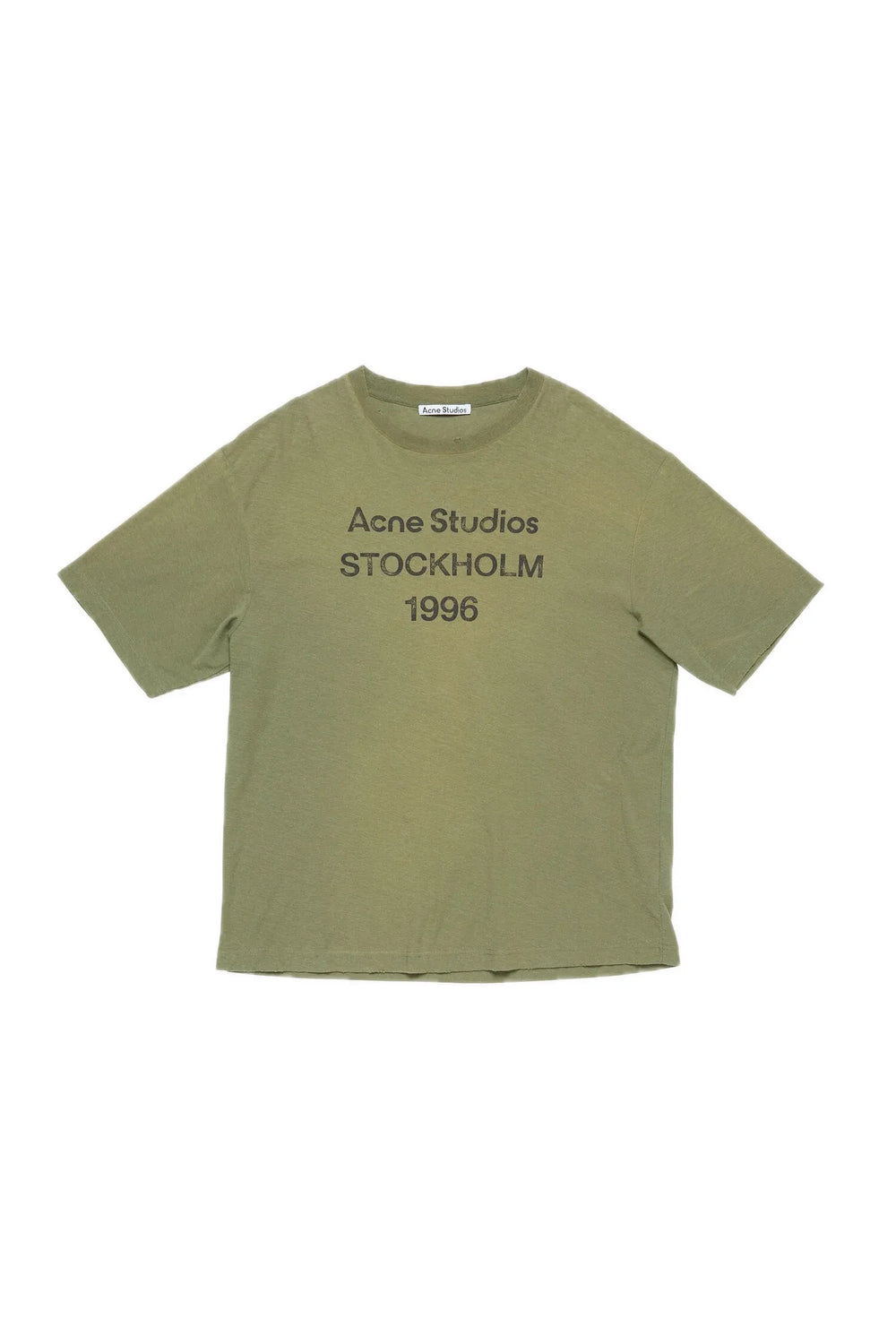 Acne Studios Acne Studios STOCKHOLM 1996 Logo Relaxed Fit T-shirt Olive Green