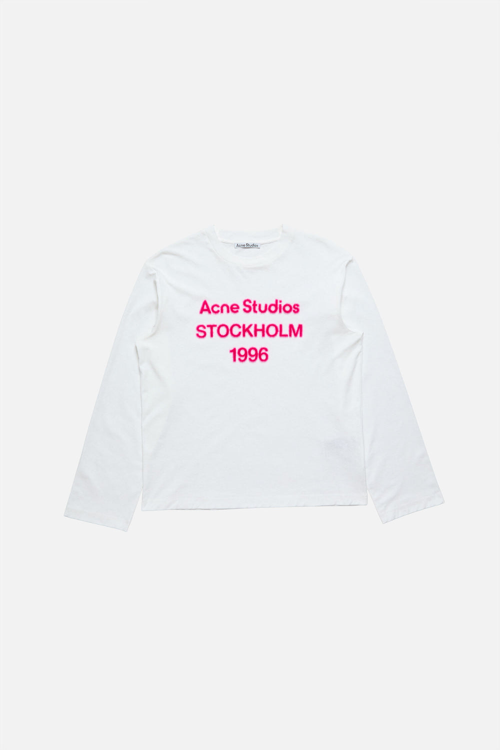 Acne Studios 1996 Logo Long Sleeve T-shirt Off White