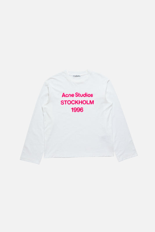 Acne Studios 1996 Logo Long Sleeve T-shirt Off White