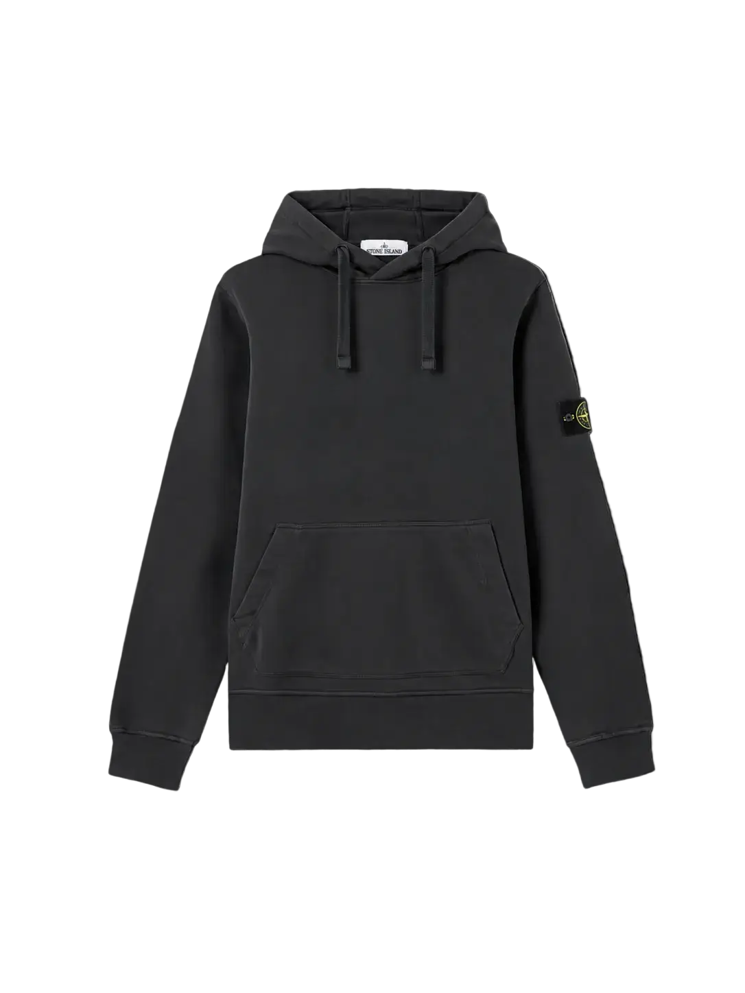Stone Island Organic Cotton Fleece Hooded Sweatshirt Lead Grey - K1S156100045S0051