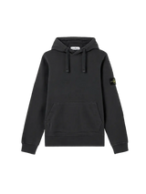 Stone Island Organic Cotton Fleece Hooded Sweatshirt Lead Grey - K1S156100045S0051