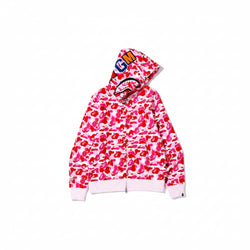 Толстовка BAPE ABC Camo Shark на блискавці, рожевий камуфляж