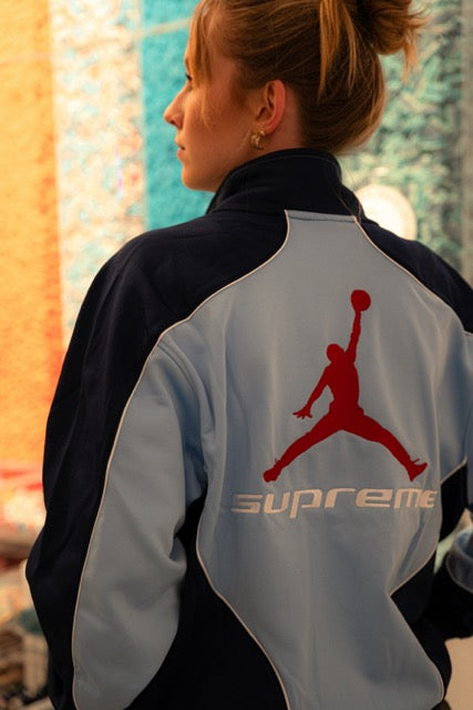 Supreme Jordan Tricot Track Jacket Light Blue