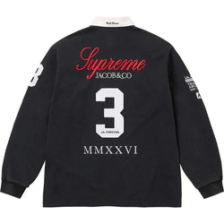 Supreme Jacob & CO La Martina Rugby Polo Black - SUPR-SULMRBXX-MULTI