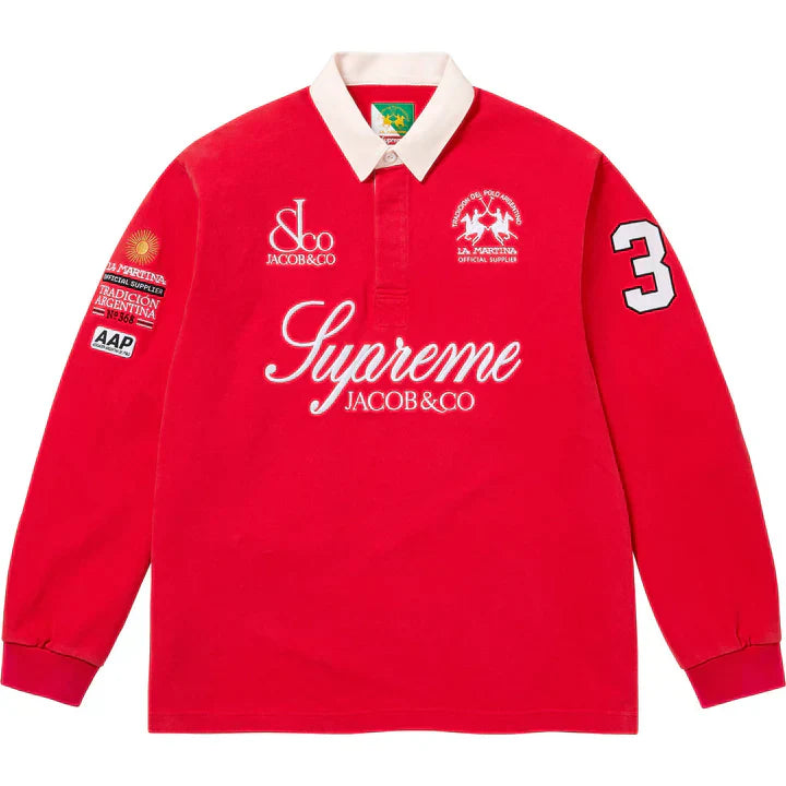 Supreme Jacob & CO La Martina Rugby Polo Red - SUPR-SULMRRXX-MULTI