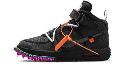 Off-White x Nike Air Force 1 Mid Clear Black - Aplug