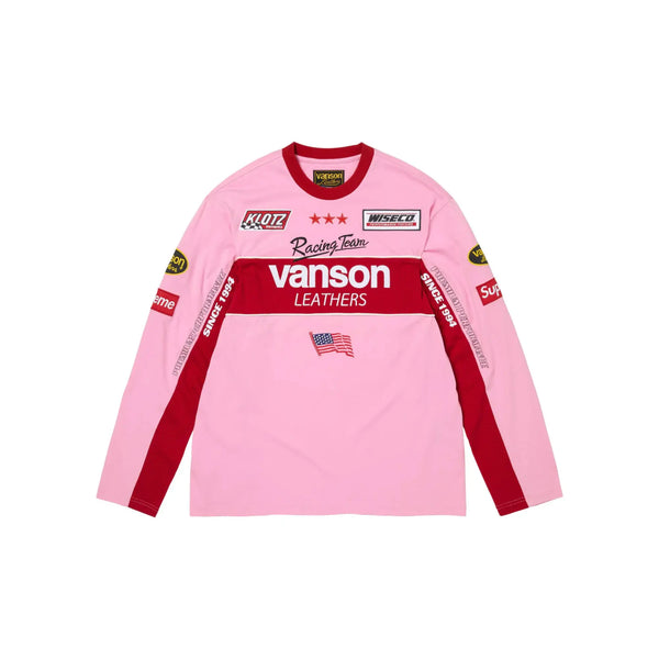 Supreme Supreme Vanson Leathers L/S Top Pink (SUPR-VANSLS-PNK