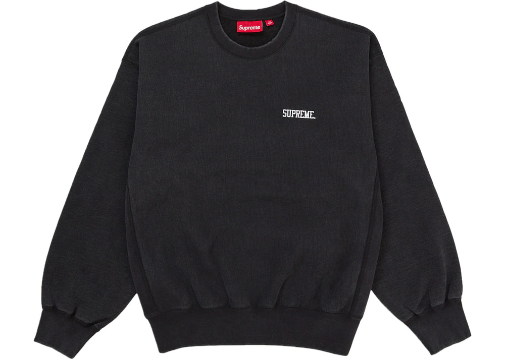 Supreme Washed Crewneck Black