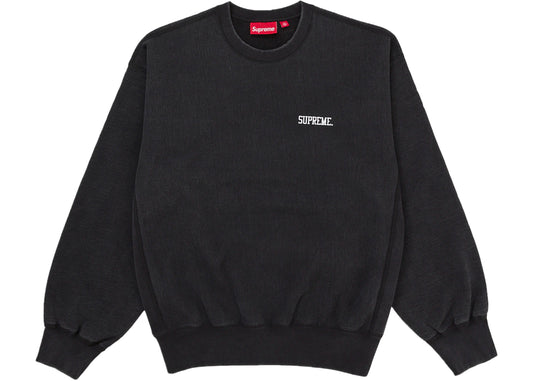 Supreme Washed Crewneck Black