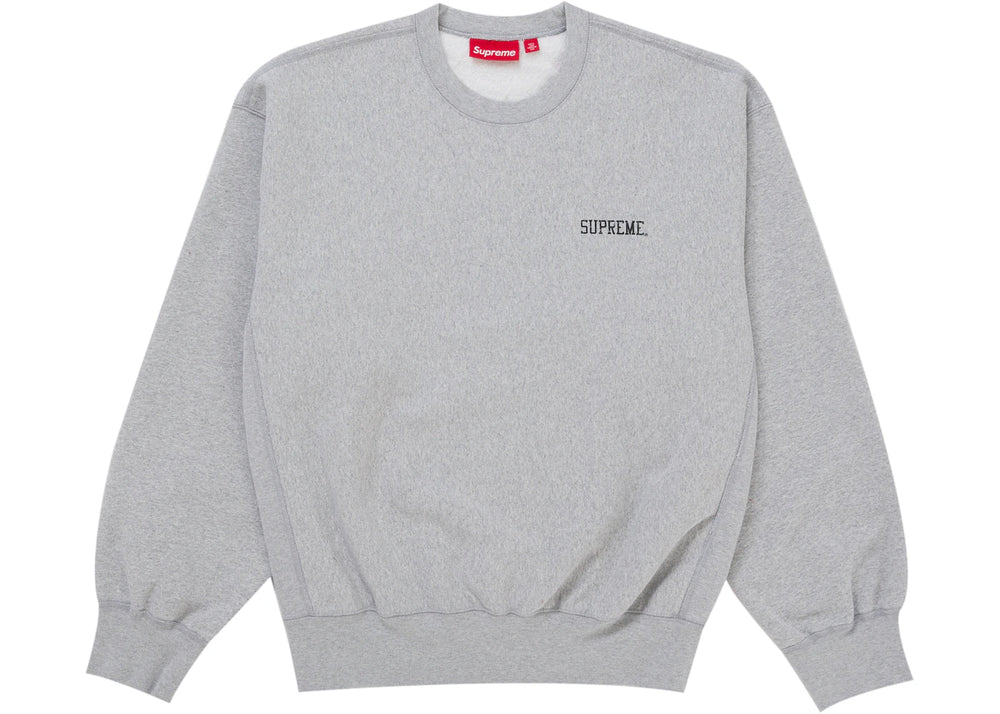Supreme Washed Crewneck Grey