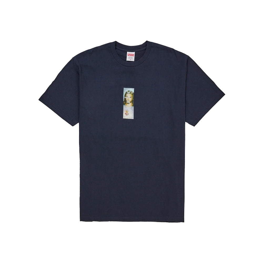 Supreme Supreme Prayer Card Box Logo Tee Navy