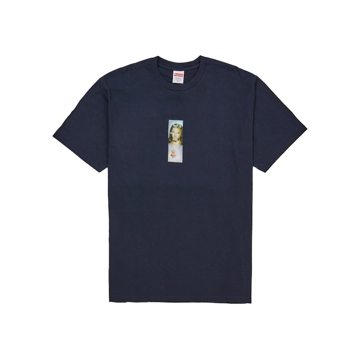 Supreme Supreme Prayer Card Box Logo Tee Navy