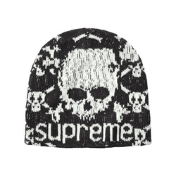 Supreme Vanson Leathers Skull Beanie Black