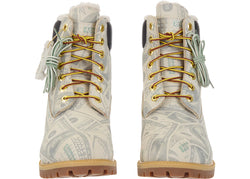 Timberland 6' Premium Waterproof Boot Supreme x MM6 Maison Margiela $100 Bills - TIMB-6PWBSXMM-BBROWN