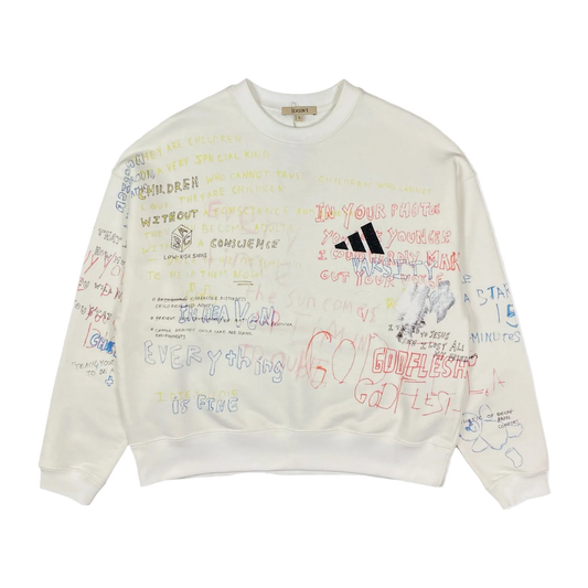 Adidas Yeezy Season 5 Scribble Hand Drawn Crewneck by ERD